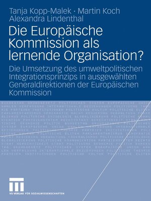 Die Europäische Kommission als lernende Organisation? - ebook